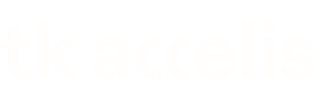 tk accelis logo in white