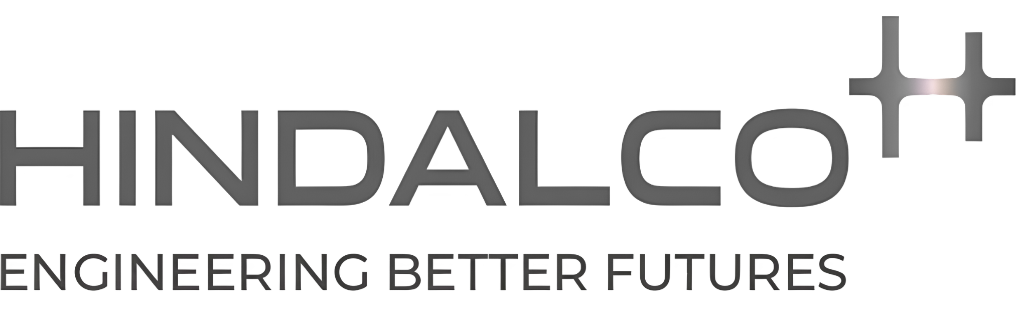 Hindalco Industries logo in grayscale